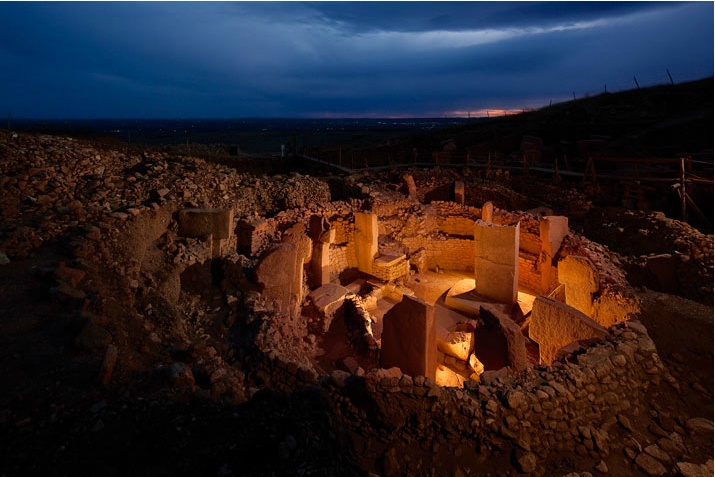 A circular ring of pillars at Gobekli Tepe