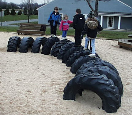 tractor tire playground